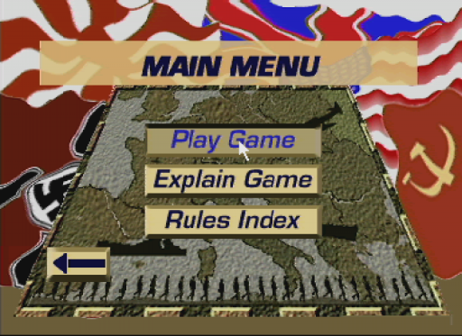 Axis and Allies title screen for CD-i